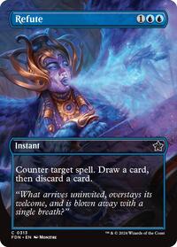 Refute (Borderless) - Foundations - Magic: The Gathering card