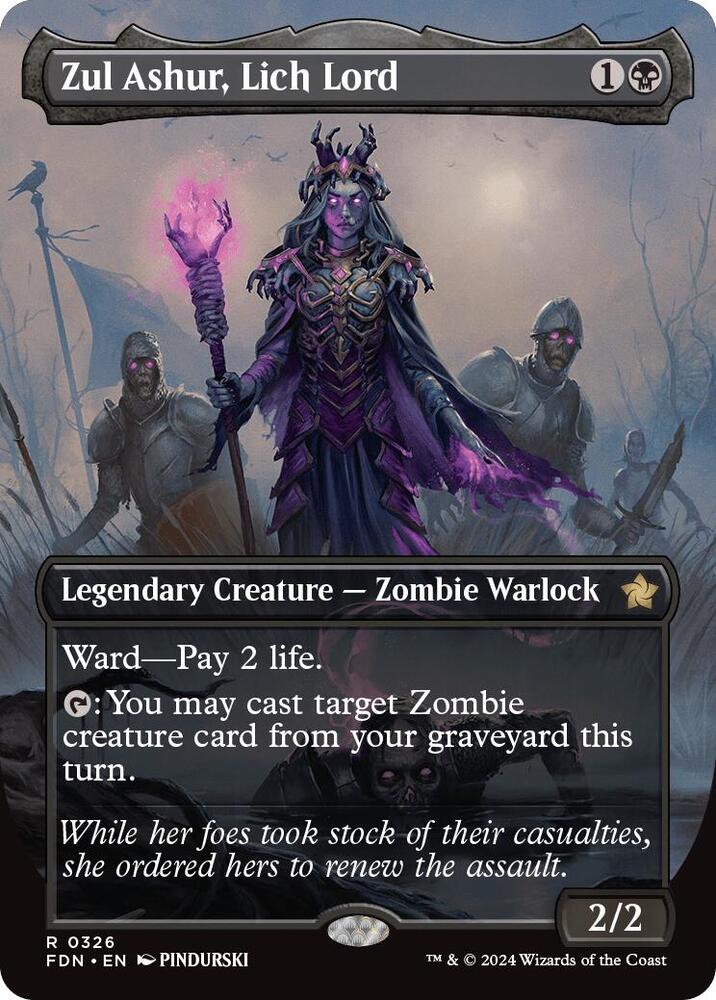 Zul Ashur, Lich Lord (Borderless) - Foundations - Magic: The