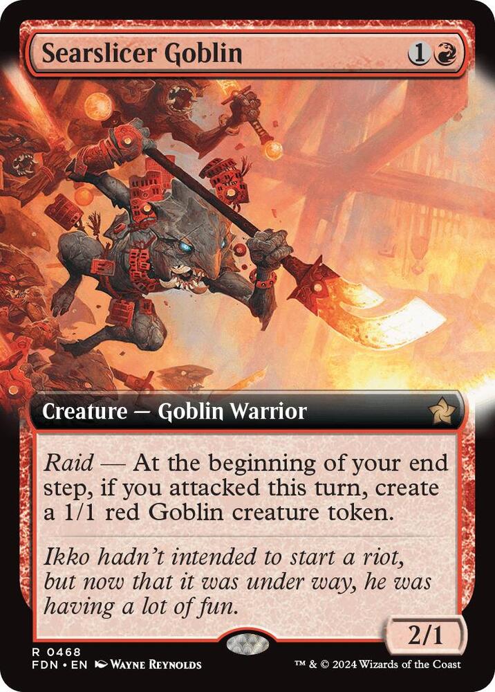 Searslicer Goblin (Extended Art) 468 card