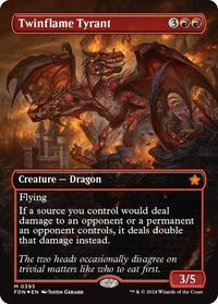 Twinflame Tyrant (Borderless) (Mana Foil) - Foundations