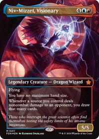 Niv-Mizzet, Visionary (Borderless) (Mana Foil) - Foundations