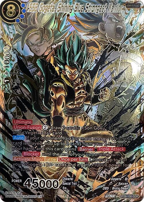 バンダイ 海外版ドラゴンボール超CARDGAME Gogeta SSB SSB Gogeta Super Dragon Ball Heroes SEC Card BM10-SEC SDBH