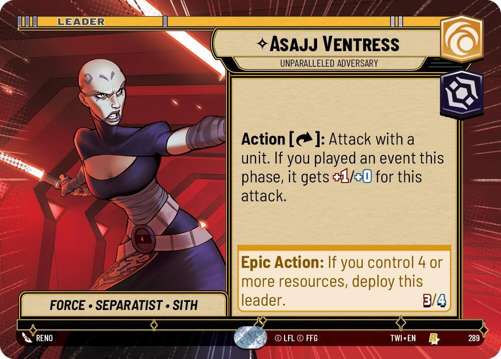 Asajj Ventress - Unparalleled Adversary (Hyperspace) - Twilight of