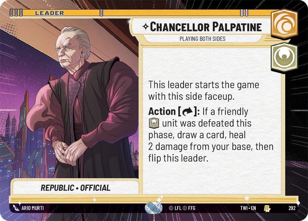 Chancellor Palpatine 292 card