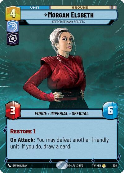 Morgan Elsbeth - Keeper of Many Secrets (Hyperspace) card