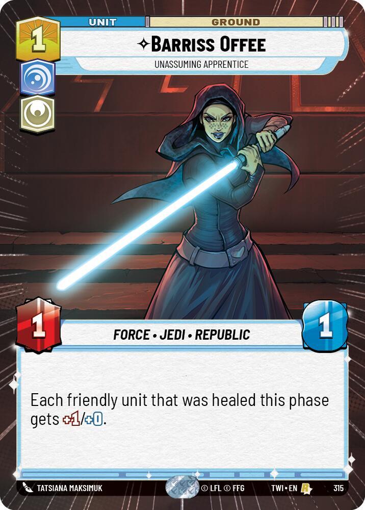 Barriss Offee 315 card