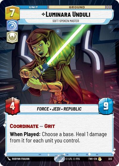 Luminara Unduli - Soft-Spoken Master (Hyperspace) card