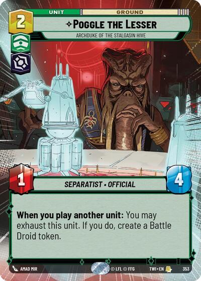 Poggle the Lesser - Archduke of the Stalgasin Hive (Hyperspace) card