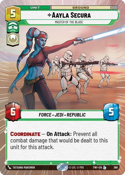Aayla Secura - Master of the Blade (Hyperspace) card