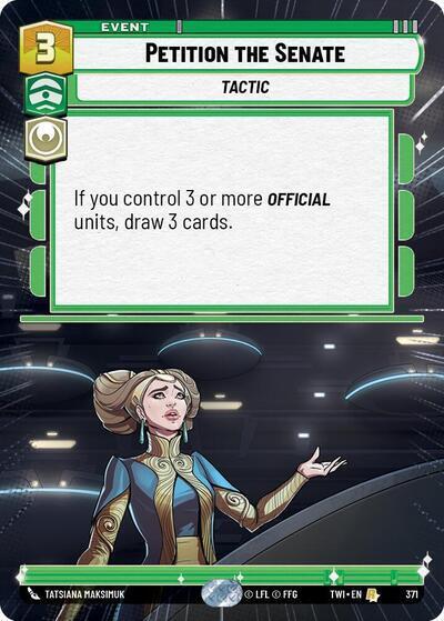 Petition the Senate (Hyperspace) 371 card