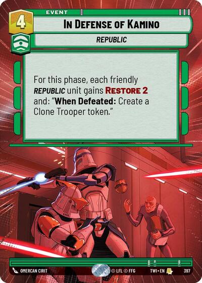 In Defense of Kamino (Hyperspace) card