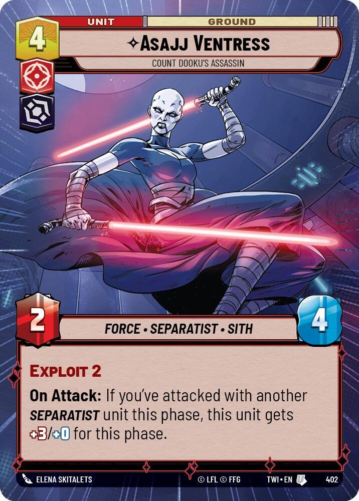 Asajj Ventress 402 card