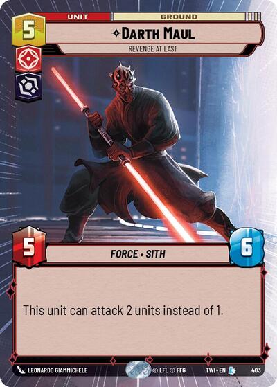 Darth Maul - Revenge At Last (Hyperspace) card