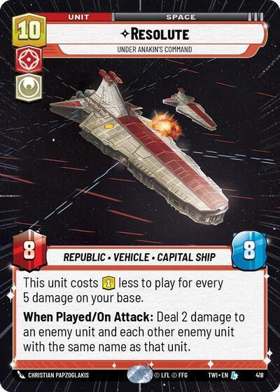 Resolute - Under Anakin's Command (Hyperspace) card