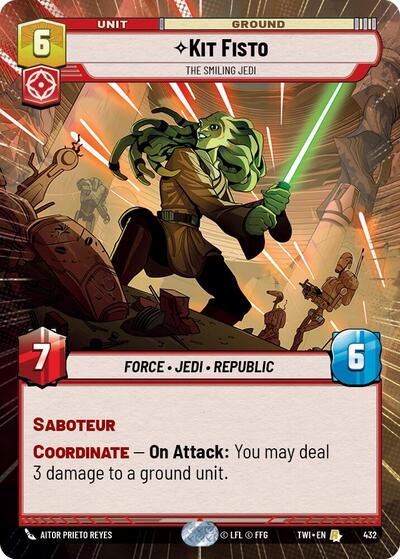 Kit Fisto - The Smiling Jedi (Hyperspace) card