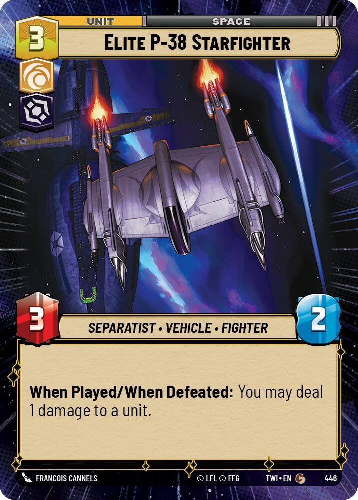 Elite P-38 Starfighter (Hyperspace) 446 card