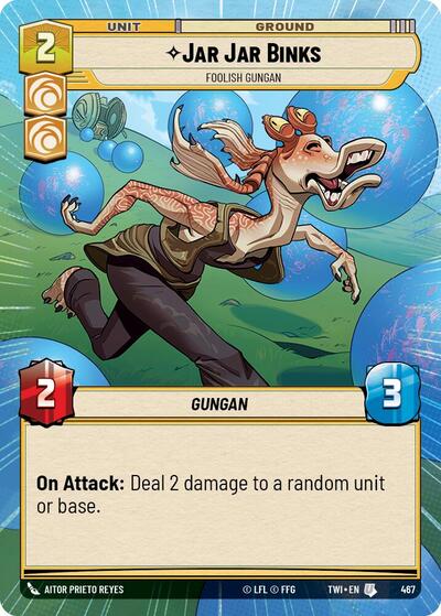 Jar Jar Binks - Foolish Gungan (Hyperspace) card