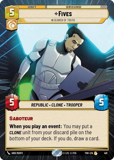 Fives - In Search of Truth (Hyperspace) card