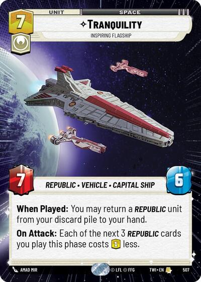 Tranquility - Inspiring Flagship (Hyperspace) card
