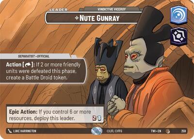 Nute Gunray - Vindictive Viceroy (Showcase) card