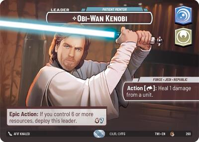 Obi-Wan Kenobi - Patient Mentor (Showcase) card