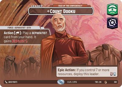 Count Dooku - Face of the Confederacy (Showcase) card