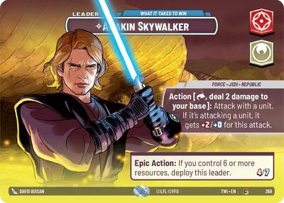 Anakin Skywalker - What it Takes to Win (Showcase) card