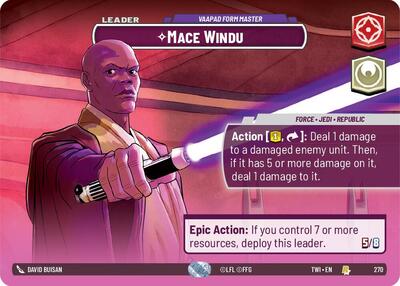 Mace Windu - Vaapad Form Master (Showcase) card
