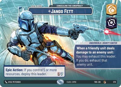 Jango Fett - Concealing the Conspiracy (Showcase) card