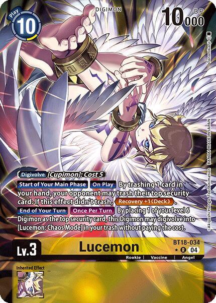Lucemon Alternate Art digimon card