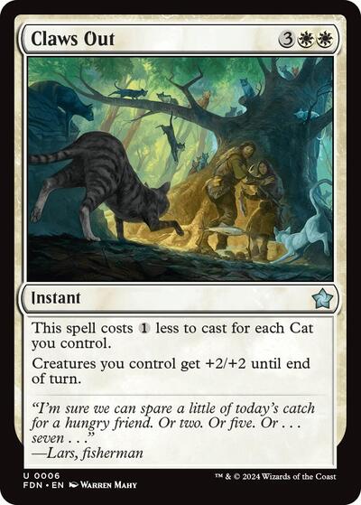 Claws Out from FDN #6, Magic: The Gathering card