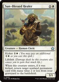 Sun-Blessed Healer - Foundations - Magic: The Gathering card