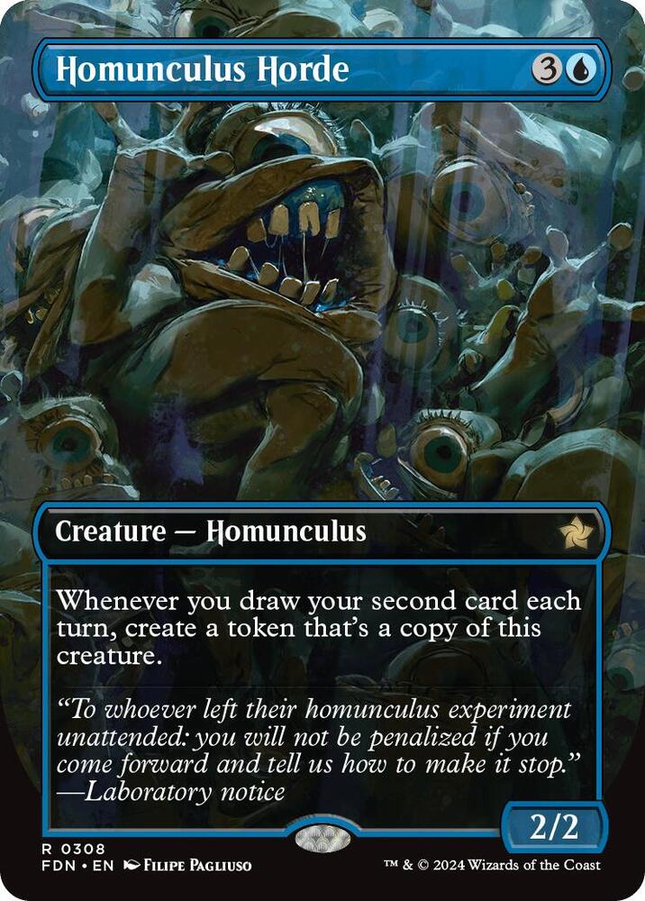 Homunculus Horde (Borderless) - Foundations - Magic: The Gathering