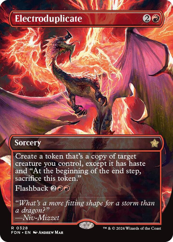 Electroduplicate (Borderless) - Foundations - Magic: The Gathering