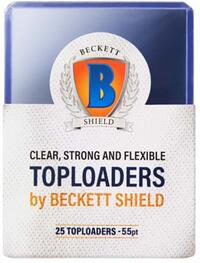 Beckett Shield Standard Size Card 55PT Toploader (25 Pack)