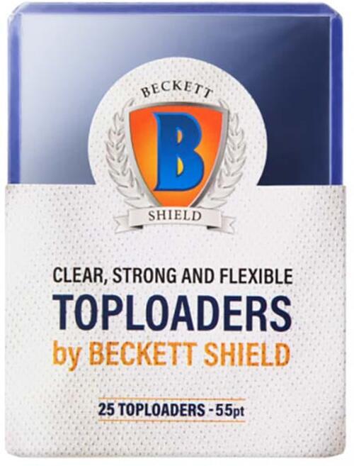 Beckett Shield Standard Size Card 55PT Toploader (25 Pack)