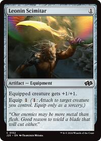 Leonin Scimitar - Foundations Jumpstart - Magic: The Gathering card