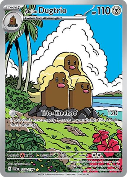 Alolan Dugtrio card image
