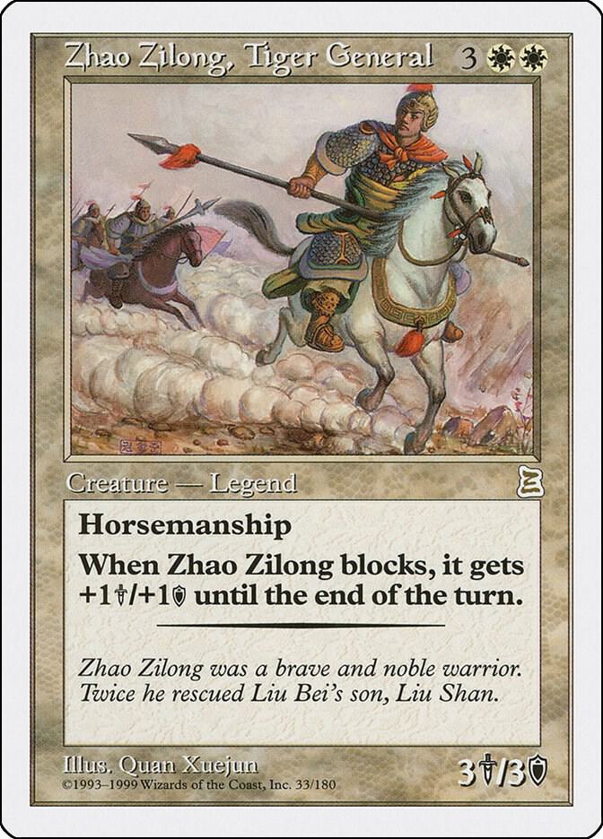 Riding the Dilu Horse Portal Three Kingdoms Magic The Gathering