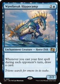 Wavebreak Hippocamp - Foundations Jumpstart - Magic: The Gathering card