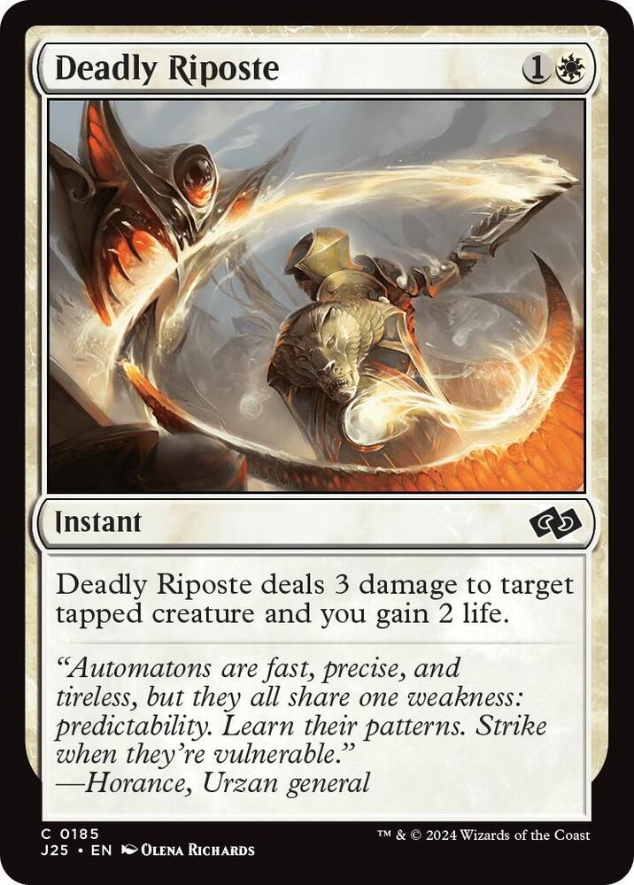 Deadly Riposte - Foundations Jumpstart - Magic: The Gathering