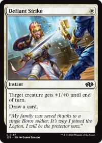 Defiant Strike - Foundations Jumpstart - Magic: The Gathering card