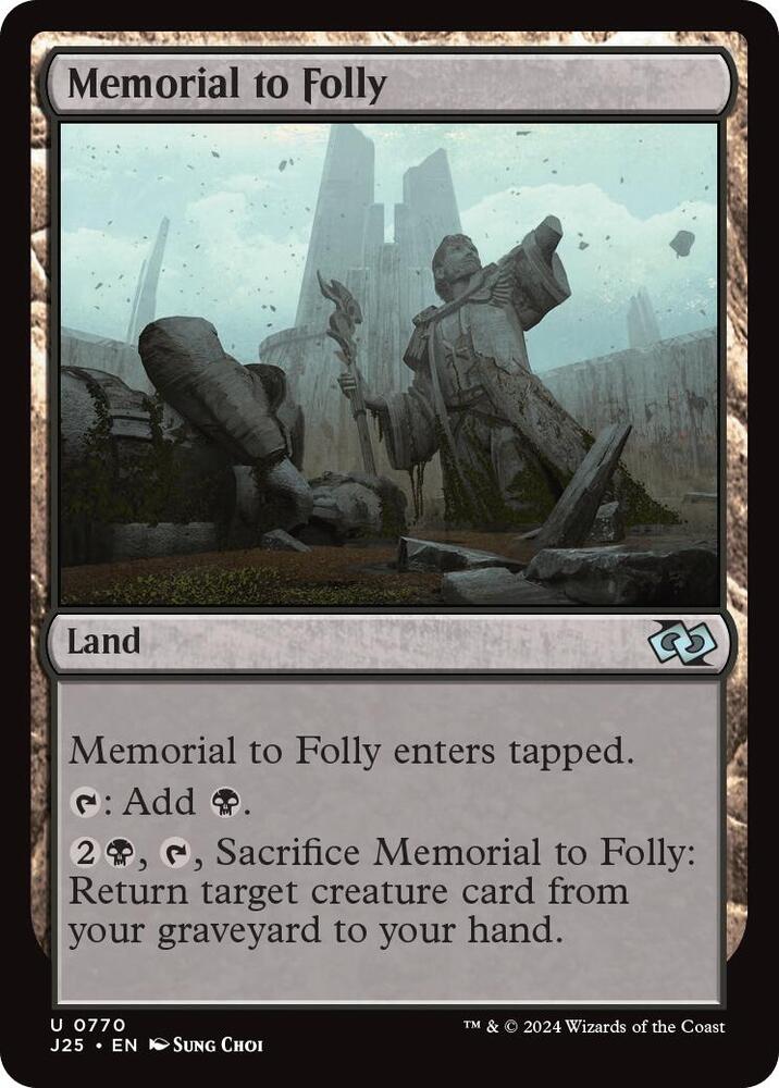 Memorial to Folly 770 card