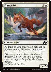 Flutterfox - Foundations Jumpstart - Magic: The Gathering card