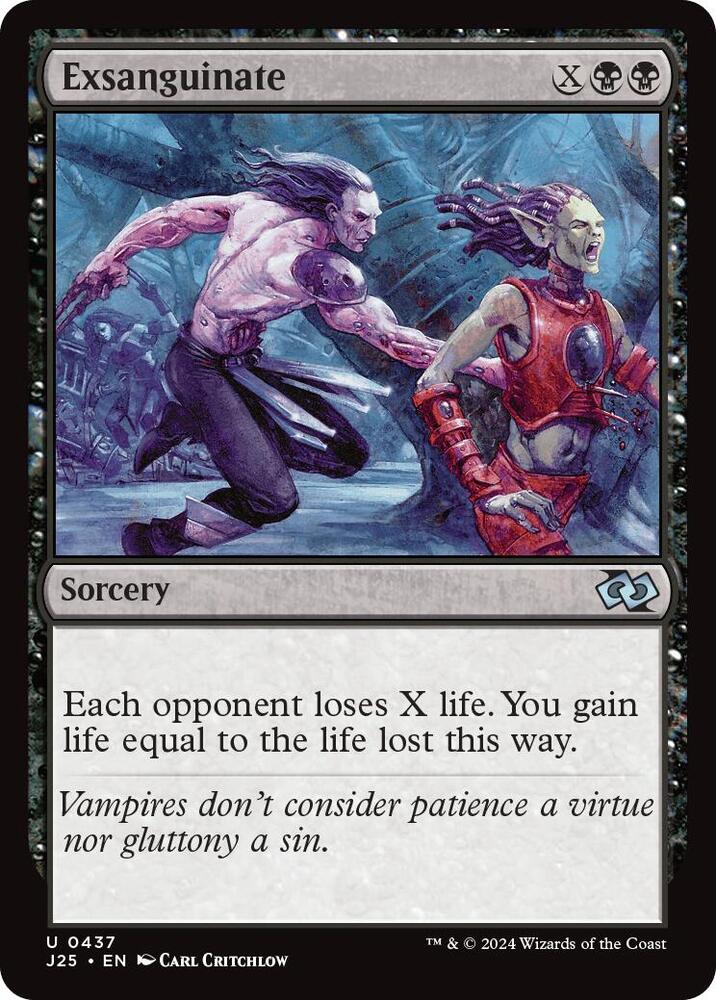 Exsanguinate - Foundations Jumpstart - Magic: The Gathering - TCGplayer.com Exsanguinate - Foundations Jumpstart - Magic: The Gathering - TCGplayer.com