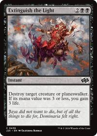 Extinguish the Light - Foundations Jumpstart - Magic: The Gathering card