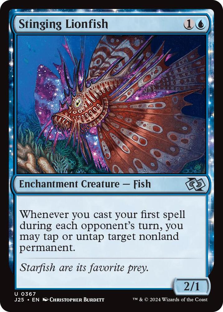 Stinging Lionfish 367 card