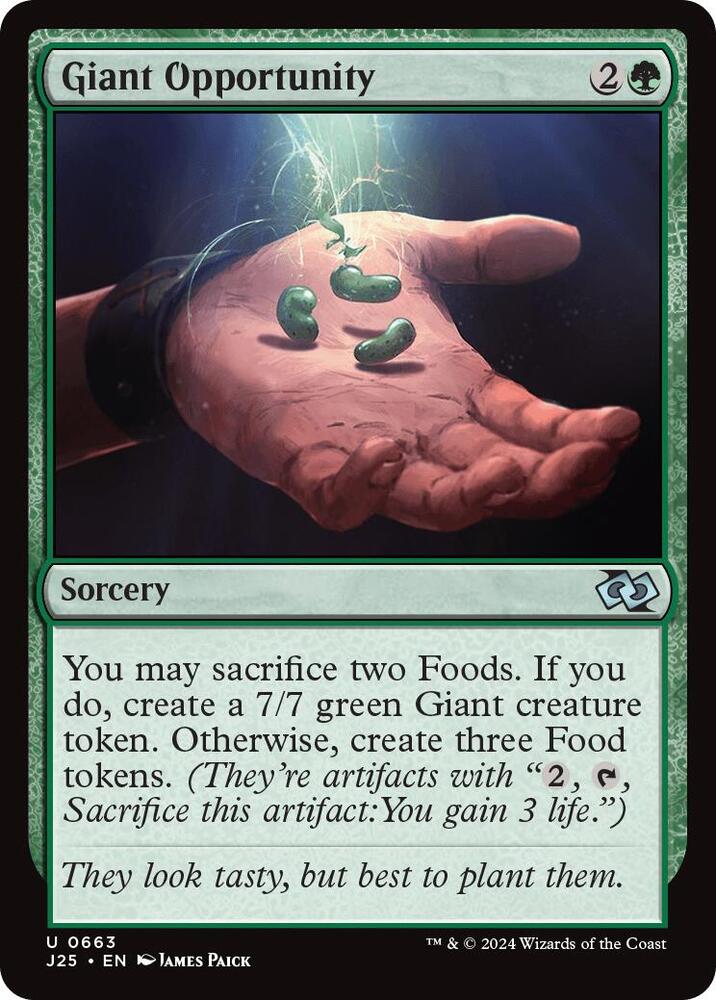 Giant Opportunity 663 card