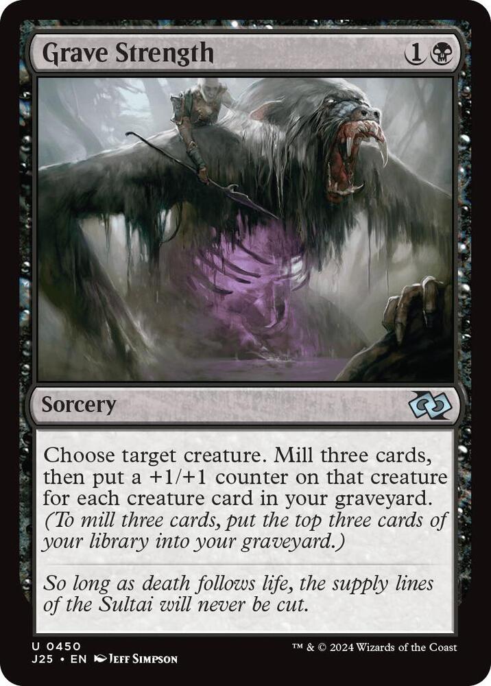 Grave Strength 450 card