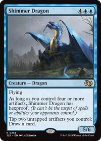 Shimmer Dragon - Foundations Jumpstart - Magic: The Gathering card